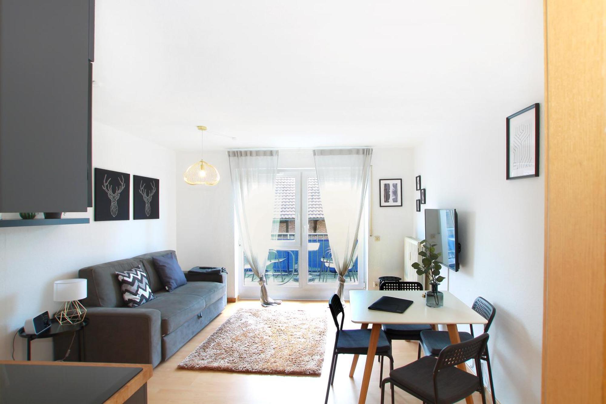 Ferienwohnung Mila Naehe Messe In FDH Buitenkant foto